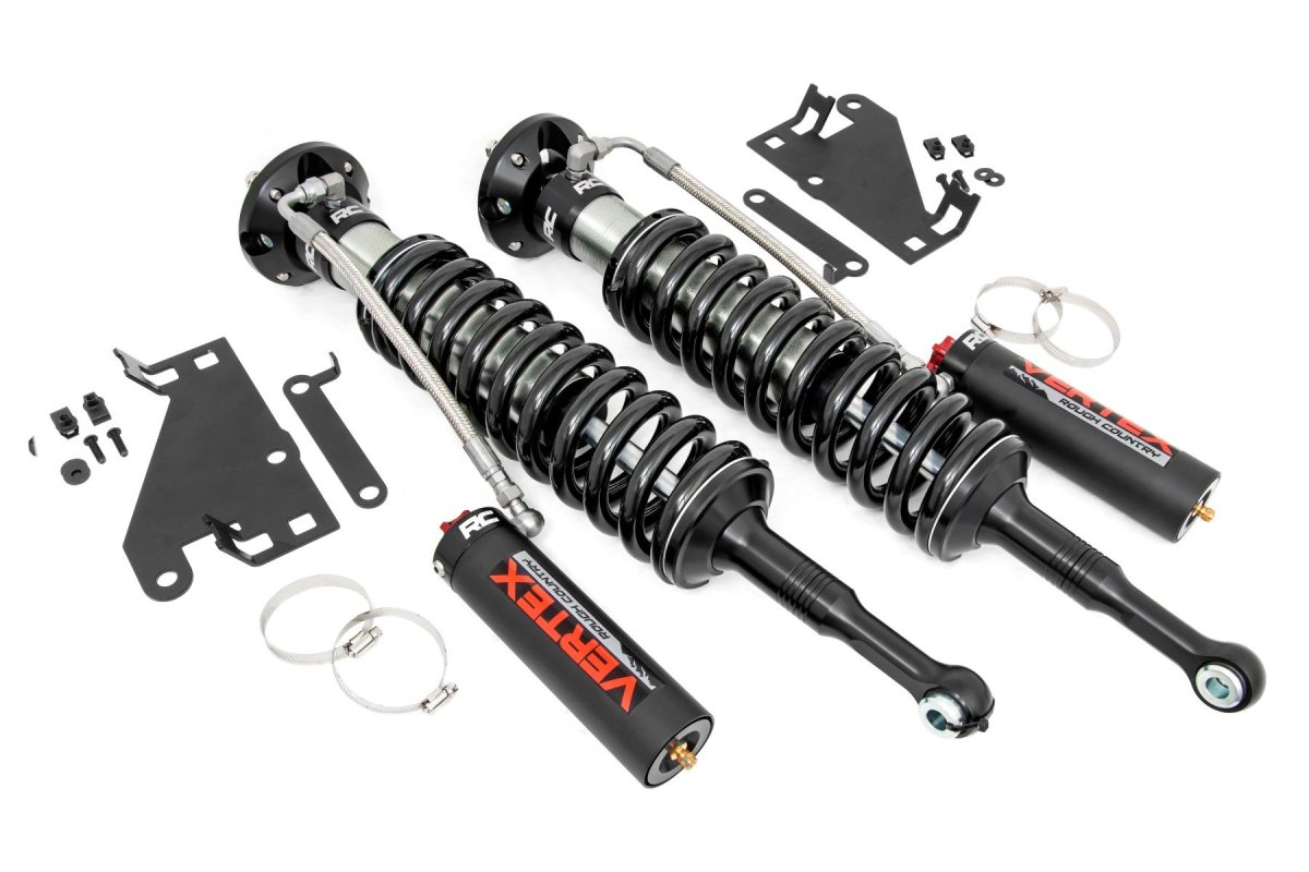 Toyota Tundra Coilover Suspension Kit - Front - Rough Country - 2.5 Vertex Adjustable - '22-'24